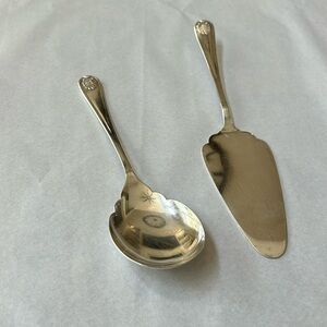 Sheffield England EPNS Pie/Cake Sever and Serving Spoon